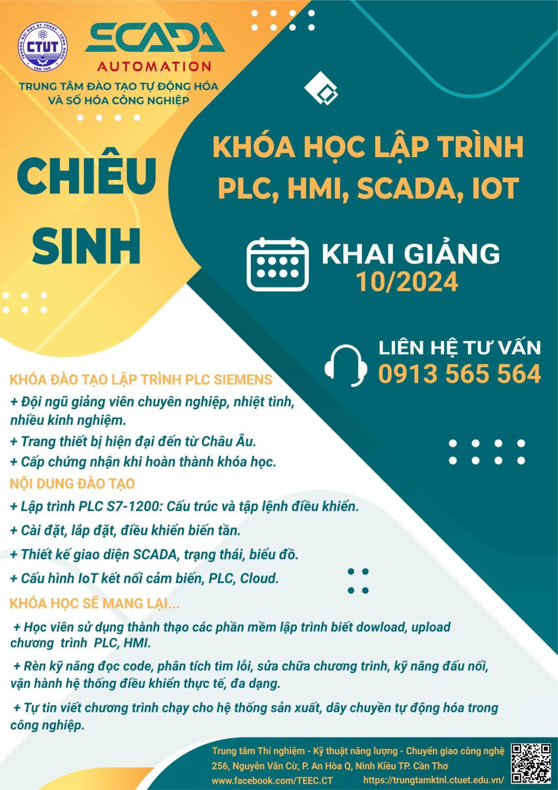 TUYỂN SINH KHÓA HỌC PLC, SCADA, HMI, IOT Tháng 10/2024 – TRUNG TÂM KHOA ...